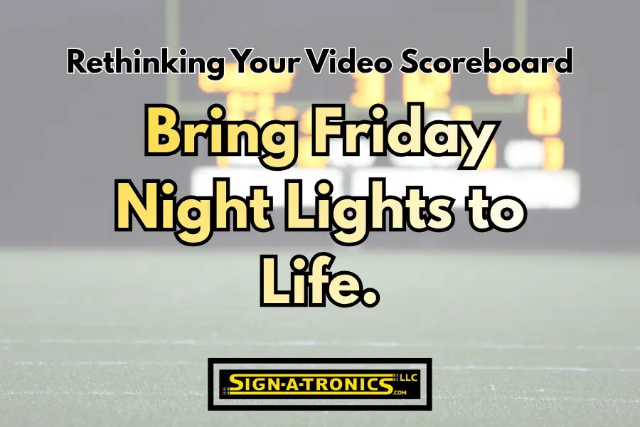 Football scoreboard - Signatronics Football scoreboard