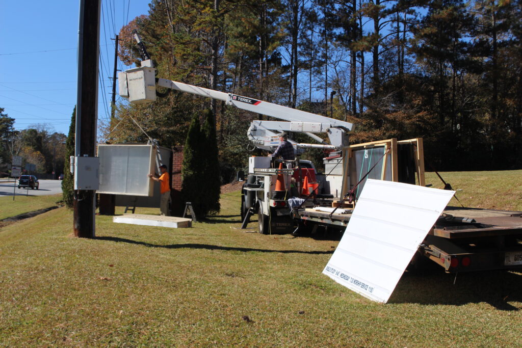 Northside Sign install